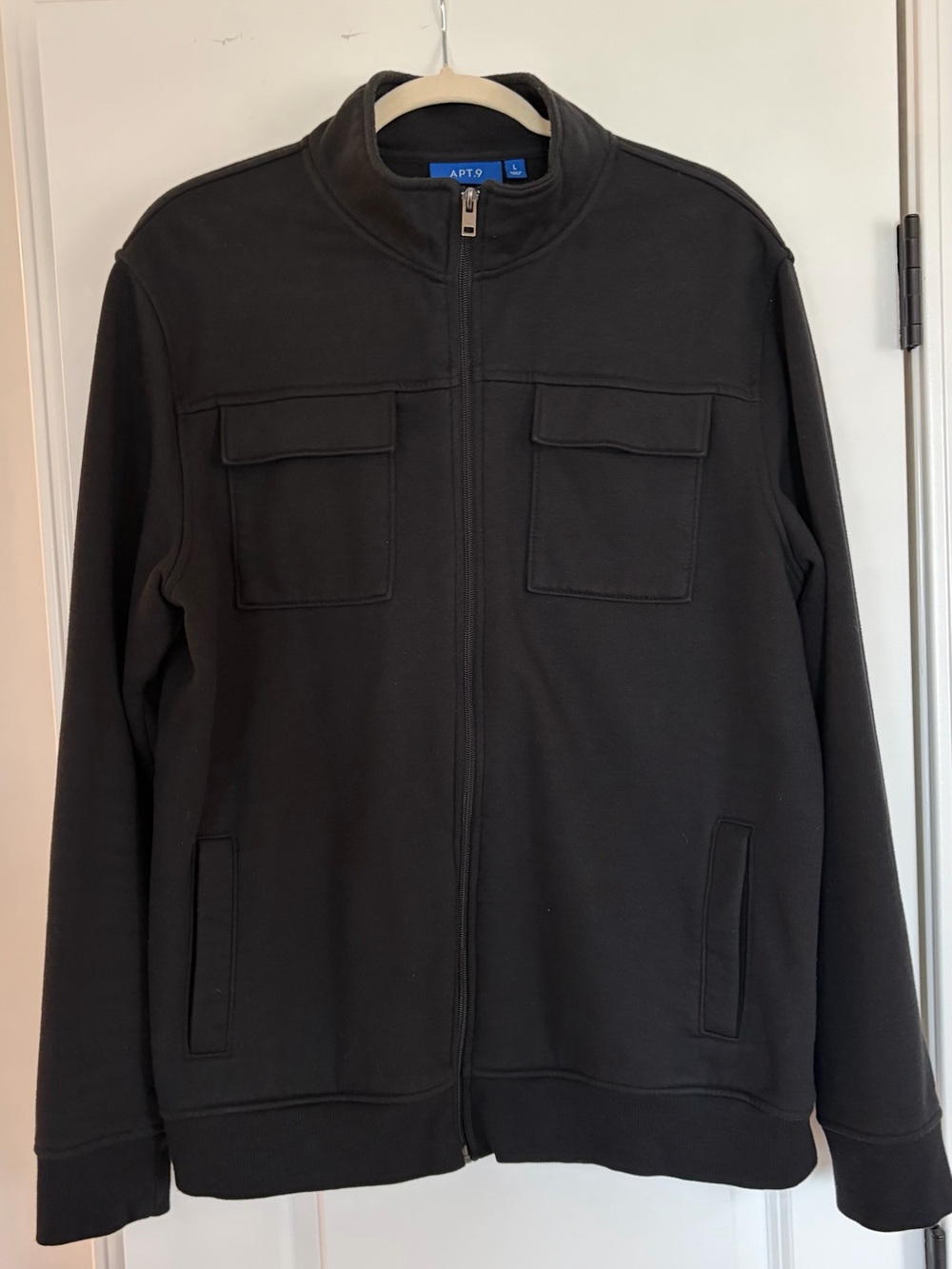 Apt. 9 Men's Black Full-Zip Pocket Jacket